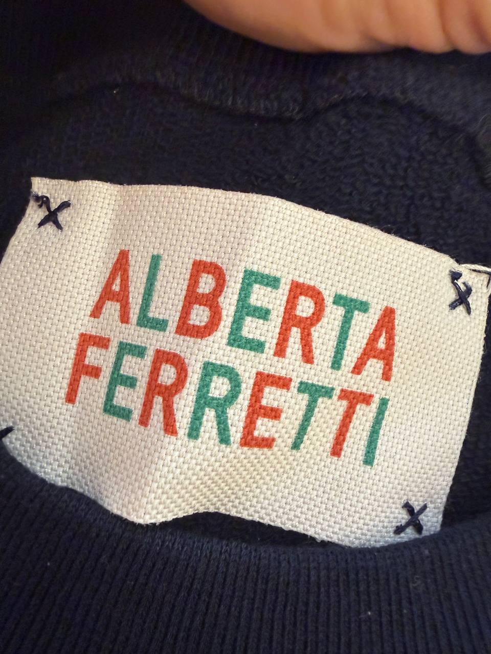 FELPA ALBERTA FERRETTI ALITALIA BLU NAVY Tg S