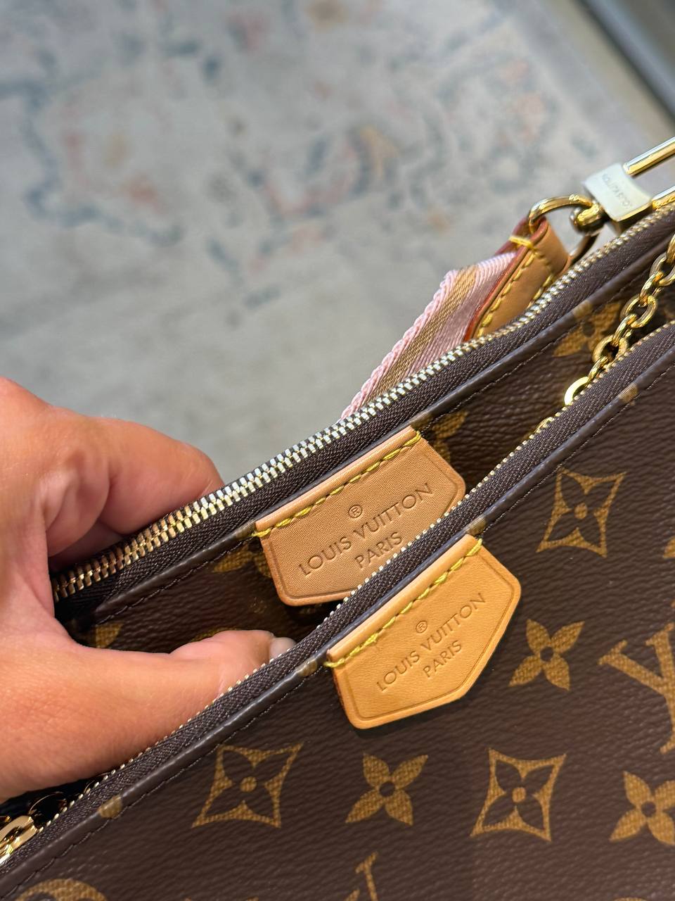 MULTIPOCHETTE LOUIS VUITTON MONOGRAM TRACOLLA ROSA