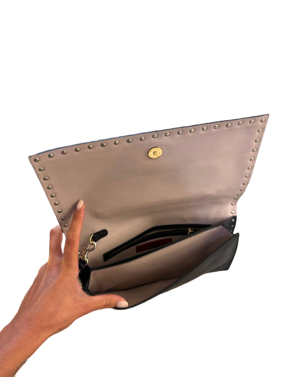 CLUTCH POCHETTE VALENTINO ROCKSTUD NERA