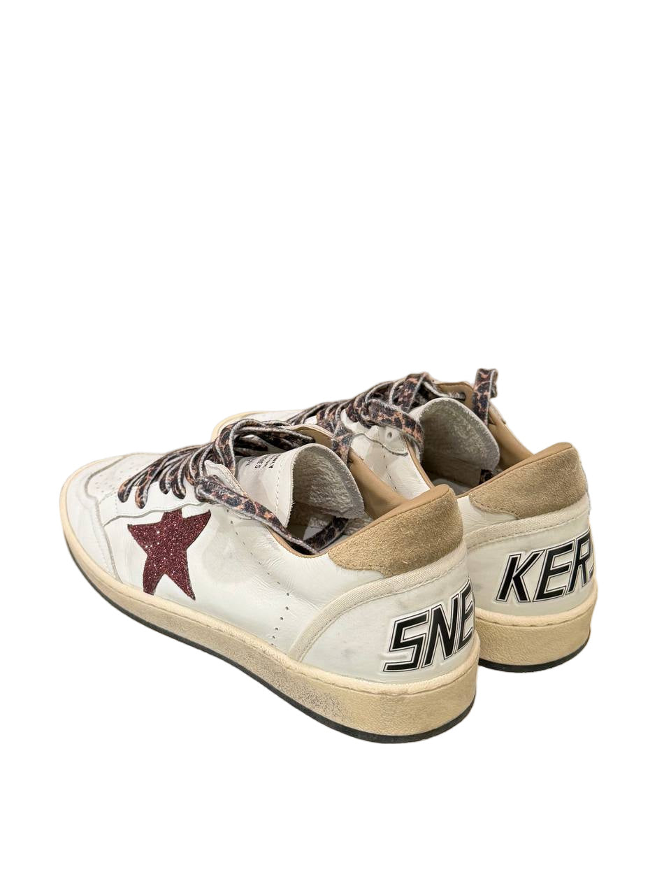 GOLDEN GOOSE BIANCHE STELLA BORDEAUX GLITTER Nr 40