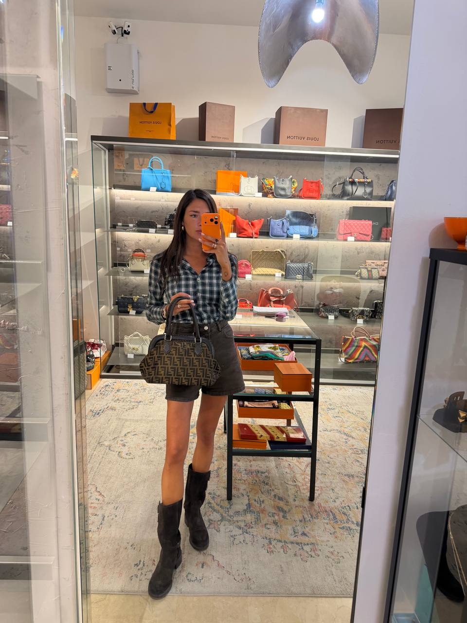 BORSA FENDI ZUCCA CANVAS E PELLE