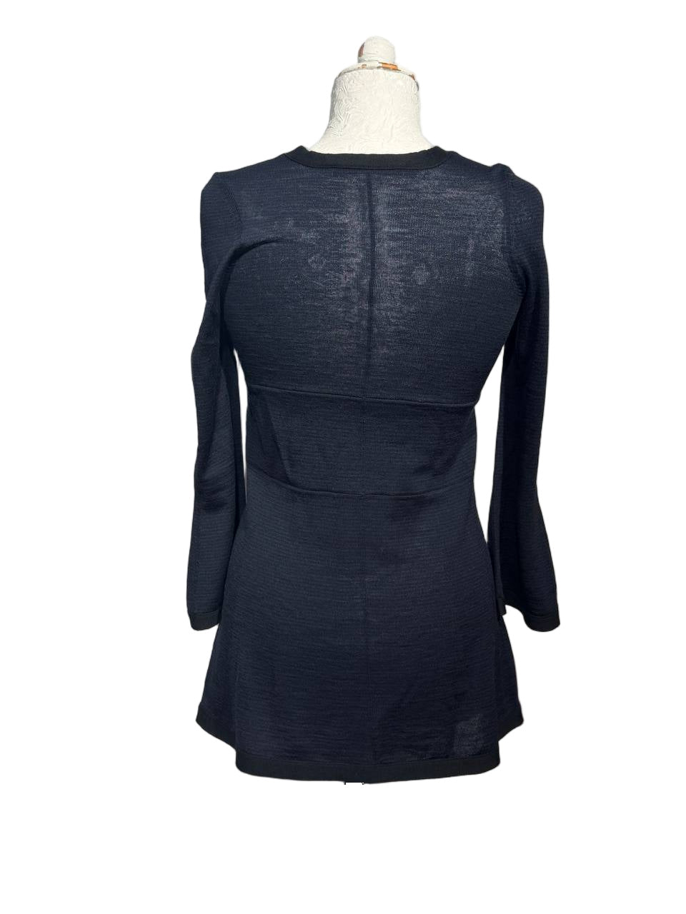 MAGLIONCINO BALENCIAGA BLU E NERO A RIGHE Tg 40