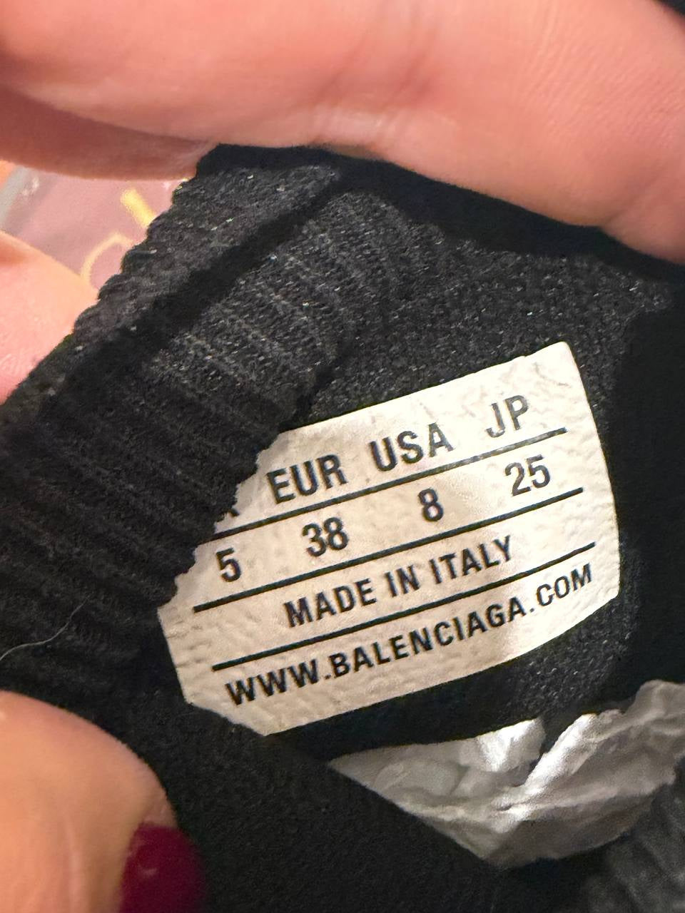 SNEAKERS BALENCIAGA SPEED TRAINER NERO FUCSIA Nr 38