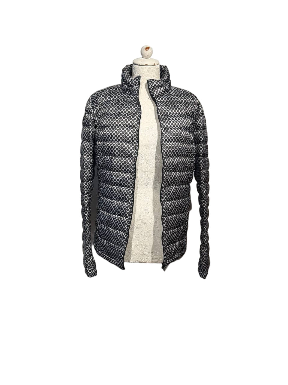 PIUMINO LEGGERO MAX&CO GRIGIO FANTASIA GEOMETRICA Tg 44
