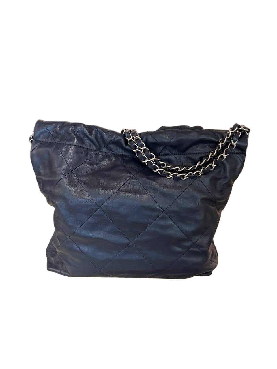 CHANEL 22 BAG IN PELLE DI VITELLO BLU NAVY