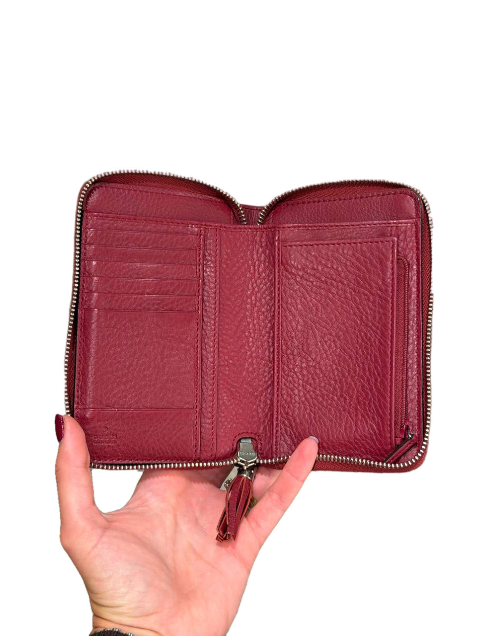 PORTAFOGLIO BLONDIE GUCCI PELLE ROSSO/ BORDEAUX