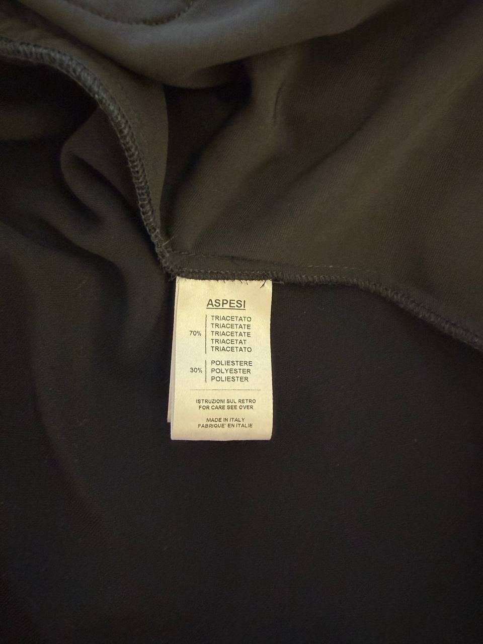 CARDIGAN ASPESI VELLUTO NERO BIMATERICO Tg 44