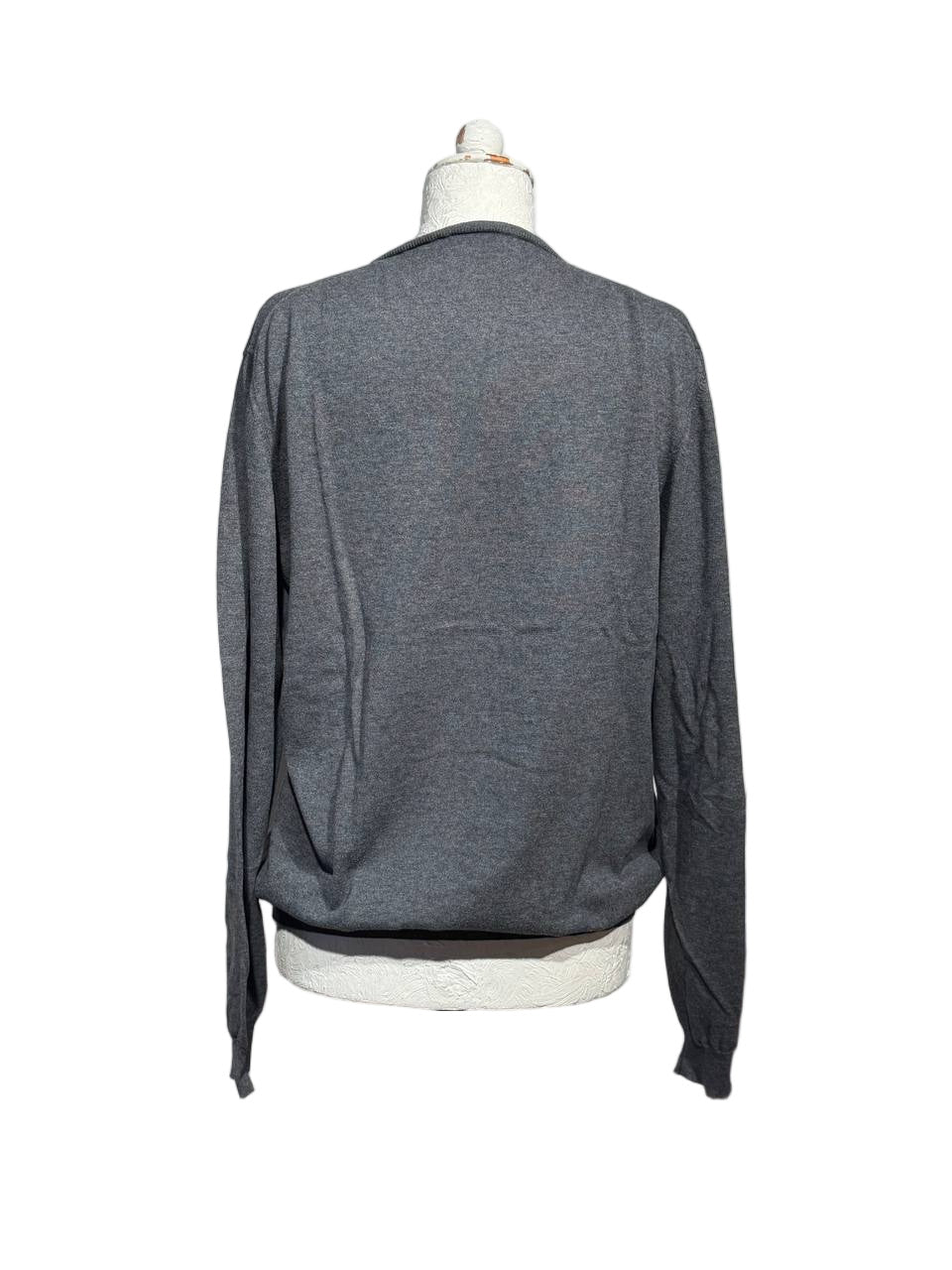 MAGLIONE UOMO PRADA GRIGIO CHIARO TG 40