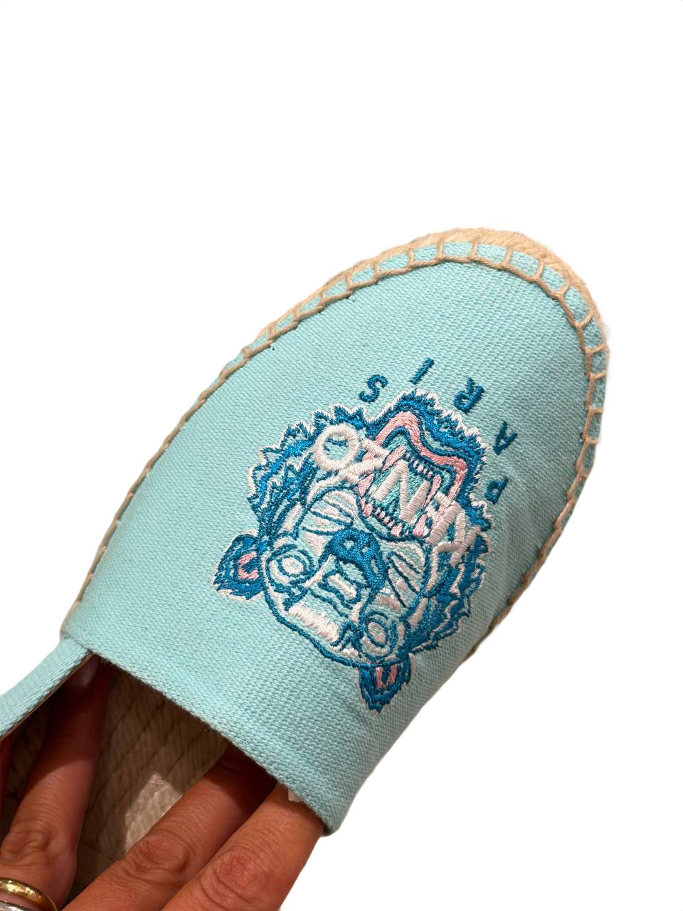ESPADRILLAS KENZO PARIS TELA TURCHESE Nr 41