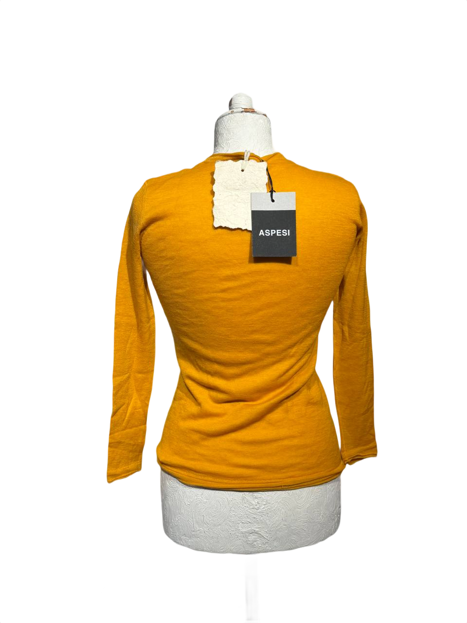 MAGLIA ASPESI CASHMERE GIROCOLLO OCRA Tg 40