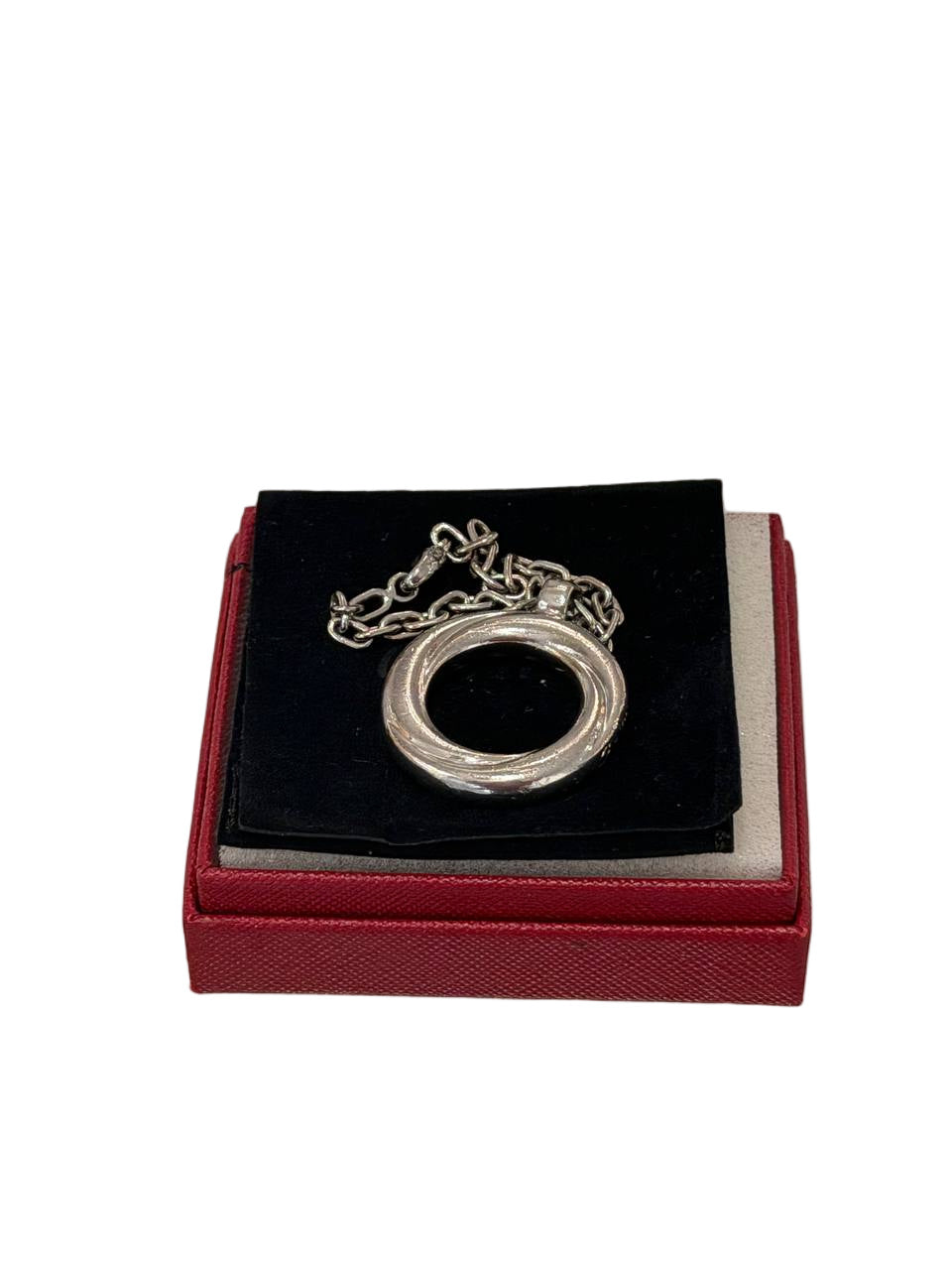 PORTACHIAVI CARTIER ANELLO ARGENTO