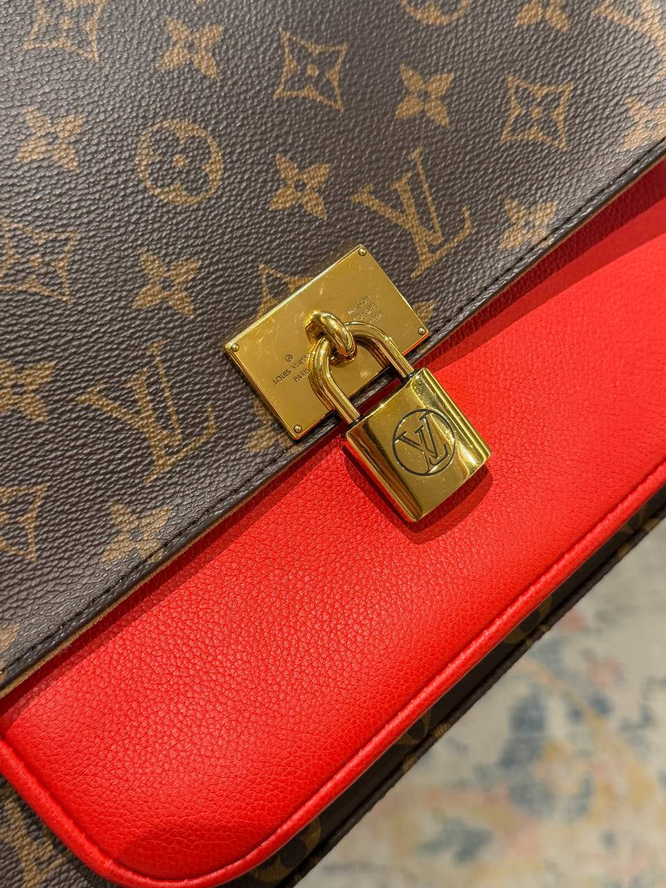 MARIGNAN RIFINITURE ROSSE LOUIS VUITTON MONOGRAM