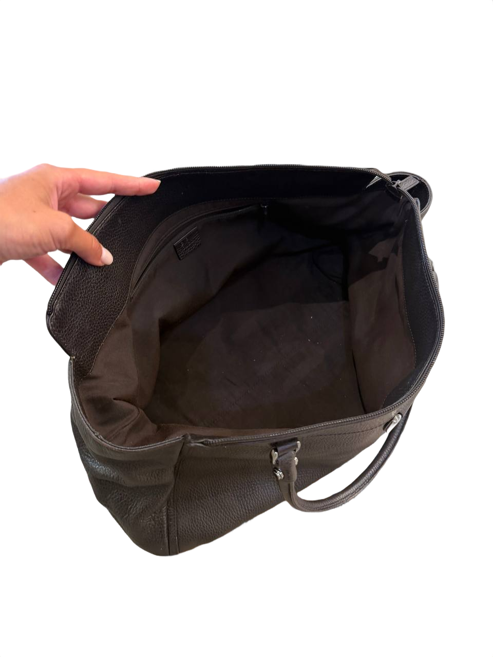 SHOPPER GUCCI ABBEY D-RING TESTA DI MORO PELLE