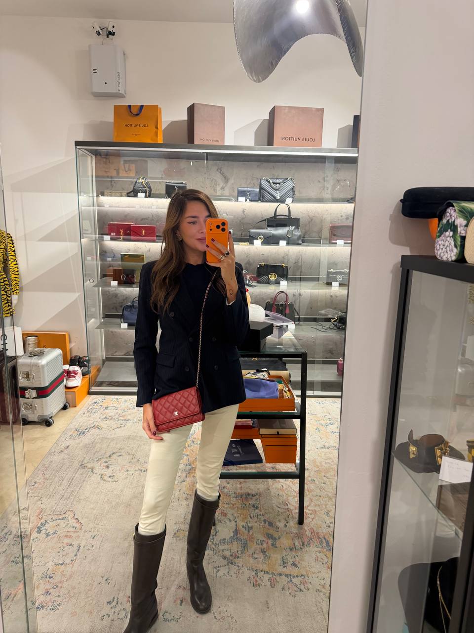 CHANEL WALLET ON CHAIN ROSSA HARDWARE ARG