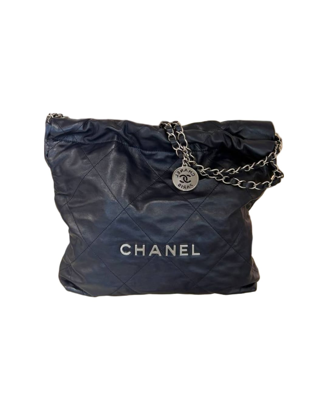 CHANEL 22 BAG IN PELLE DI VITELLO BLU NAVY