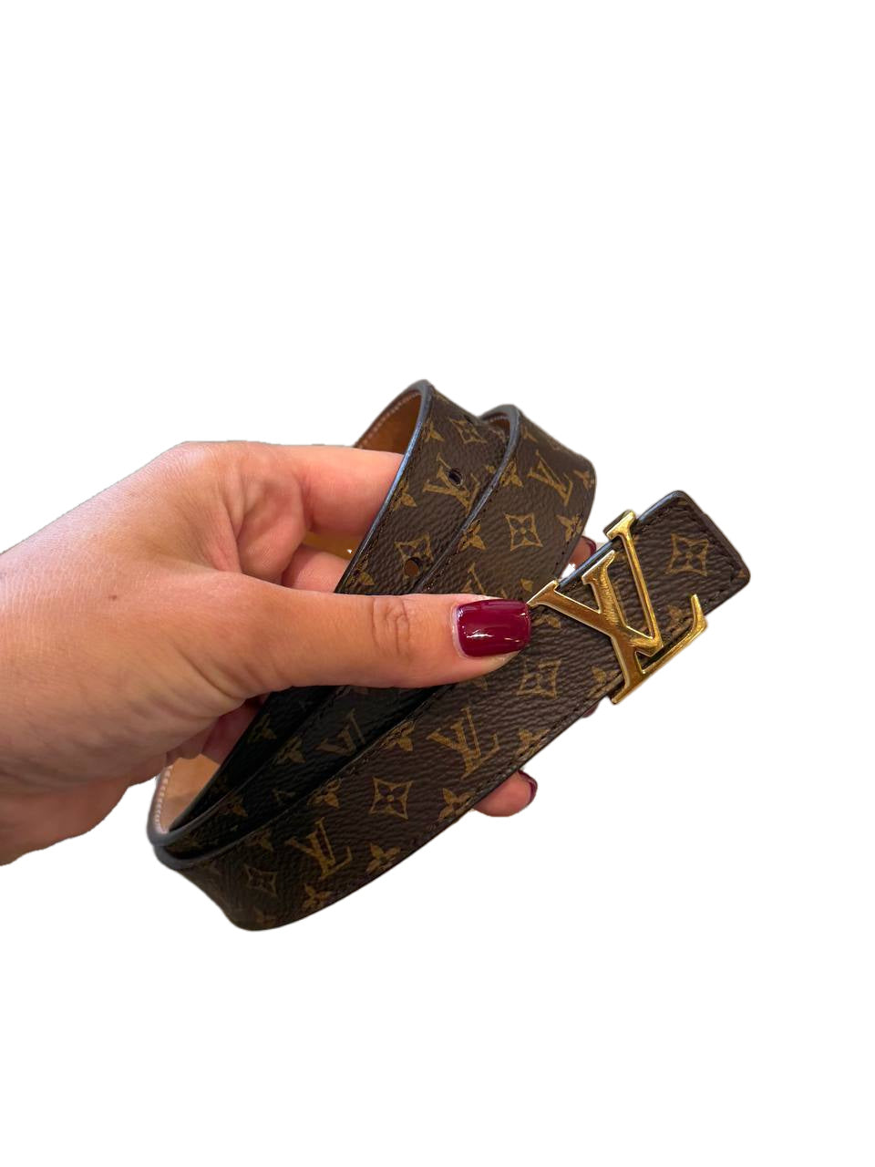 CINTURA INITIALES LOUIS VUITTON SOTTILE MISURA 80