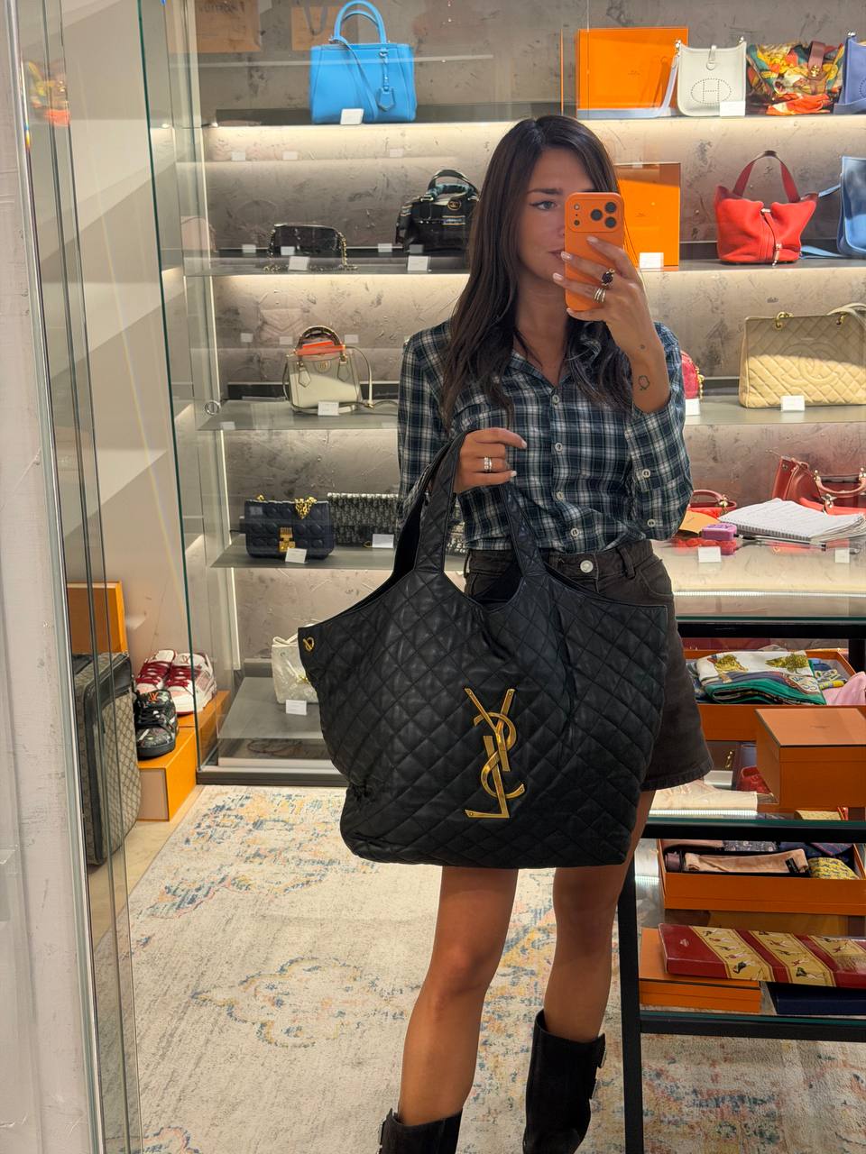 ICARE MAXI SHOPPER NERA YSL