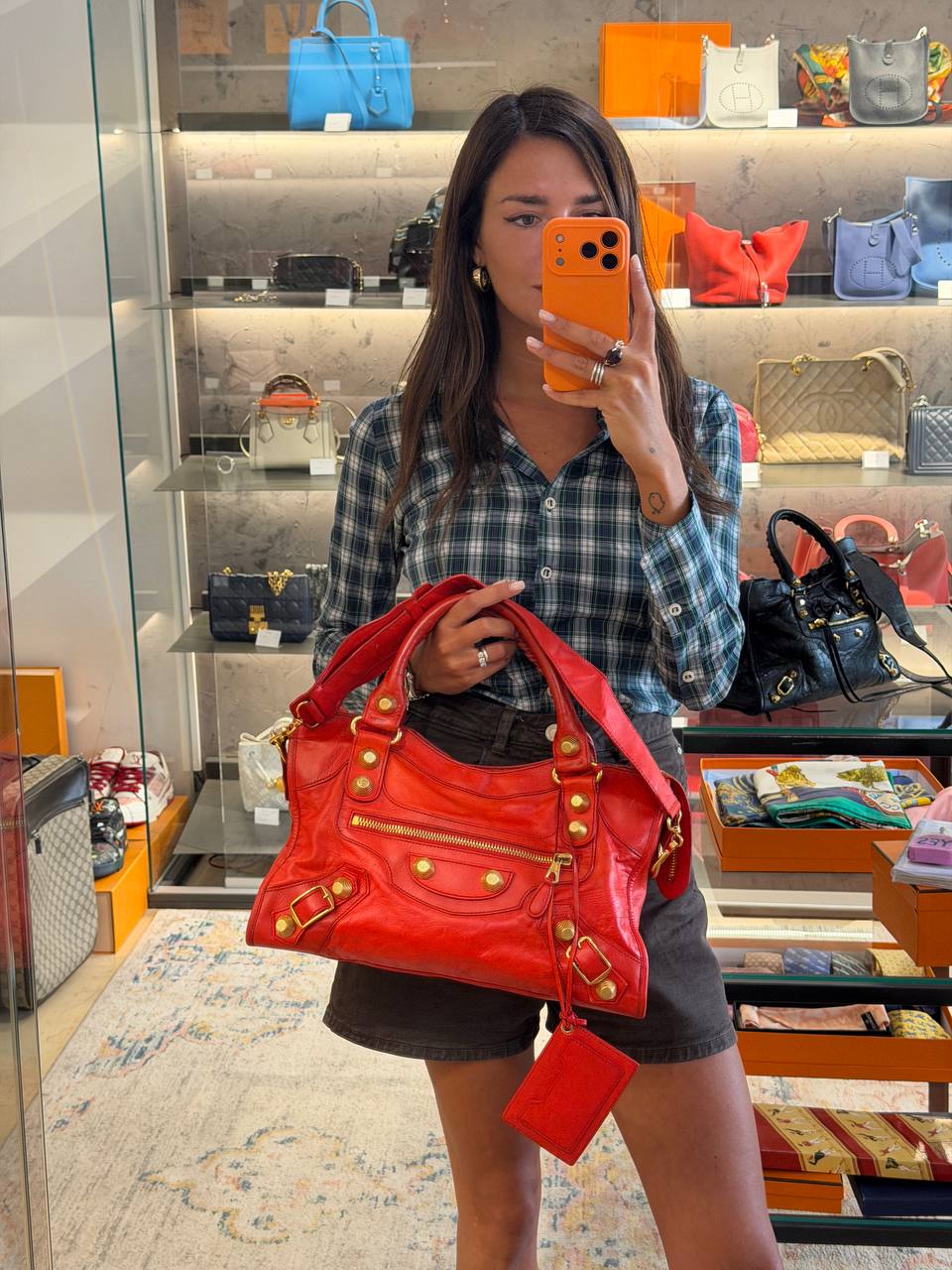 BALENCIAGA CITY MEDIA COLOR ARAGOSTA