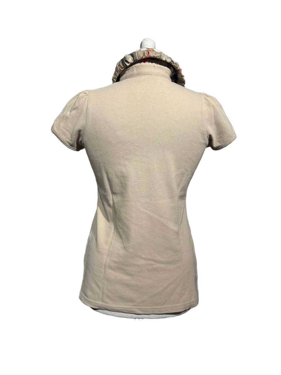 POLO BURBERRY BEIGE COLLETTO CHECK Tg L