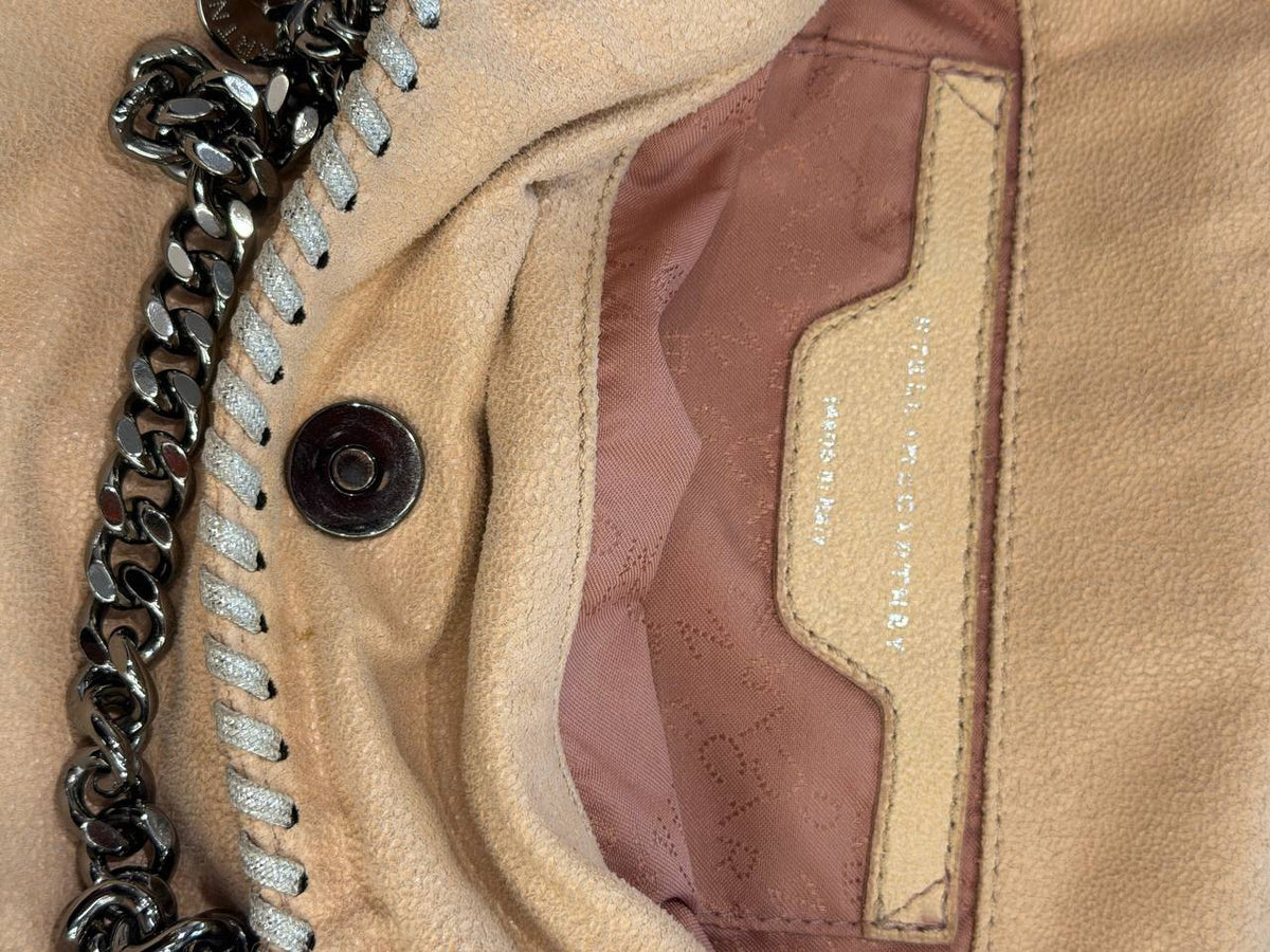 MINI STELLA MCCARTNEY FALABELLA ROSA CIPRIA CHIARO / burro