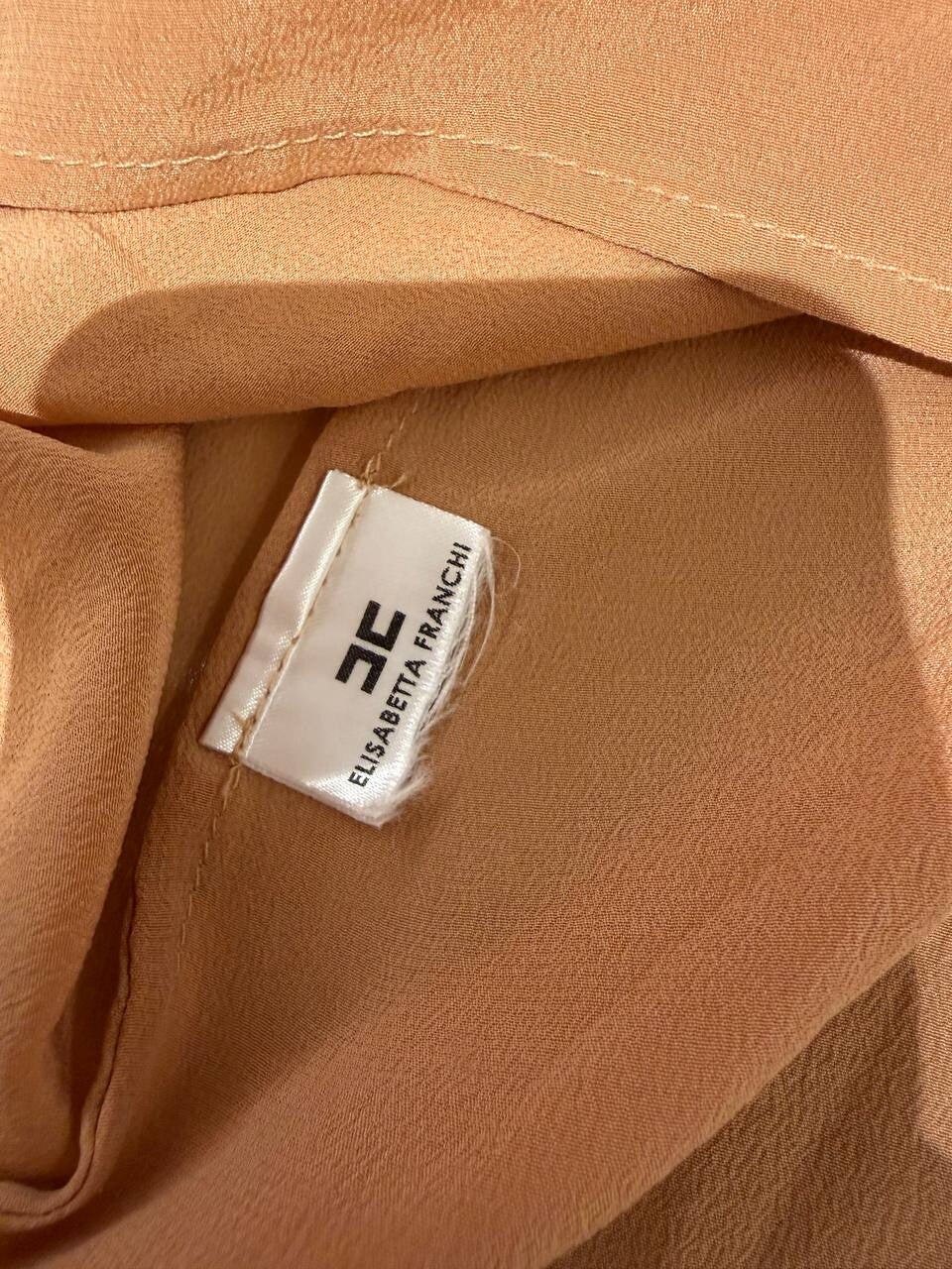 CAMICIA BLUSA MANICA LUNGA NUDE ELISABETTA FRANCHI Tg 44
