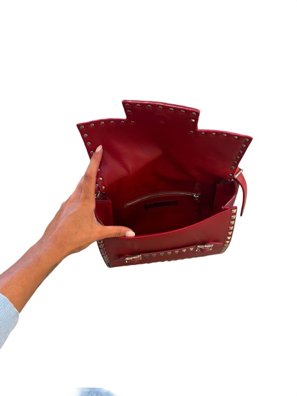 BORSA VALENTINO ROCKSTUD COLOR CILIEGIA