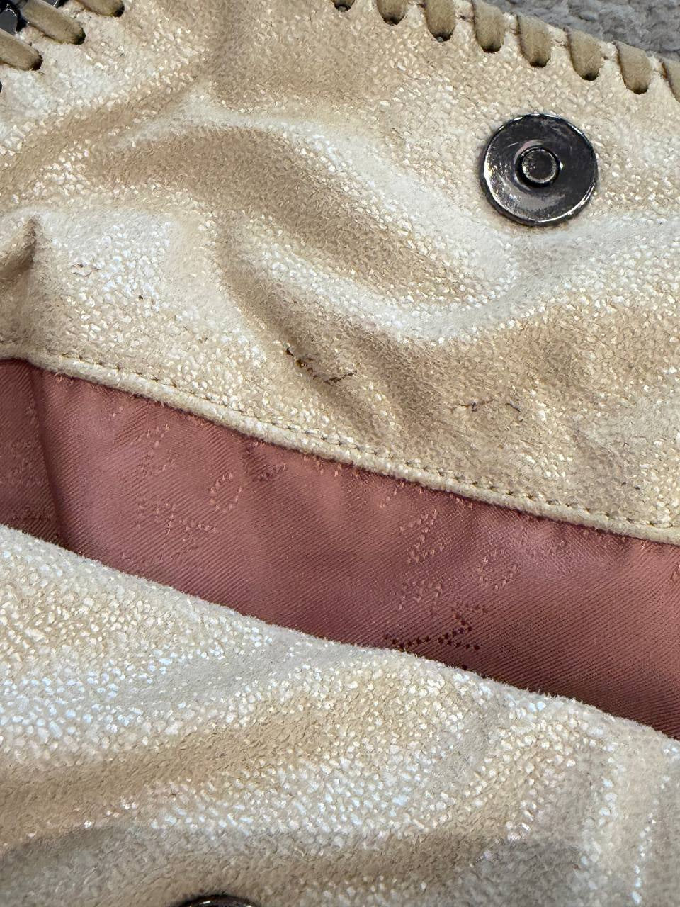 MINI STELLA MCCARTNEY FALABELLA COLOR BURRO