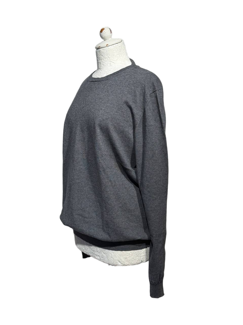 MAGLIONE UOMO PRADA GRIGIO CHIARO TG 40