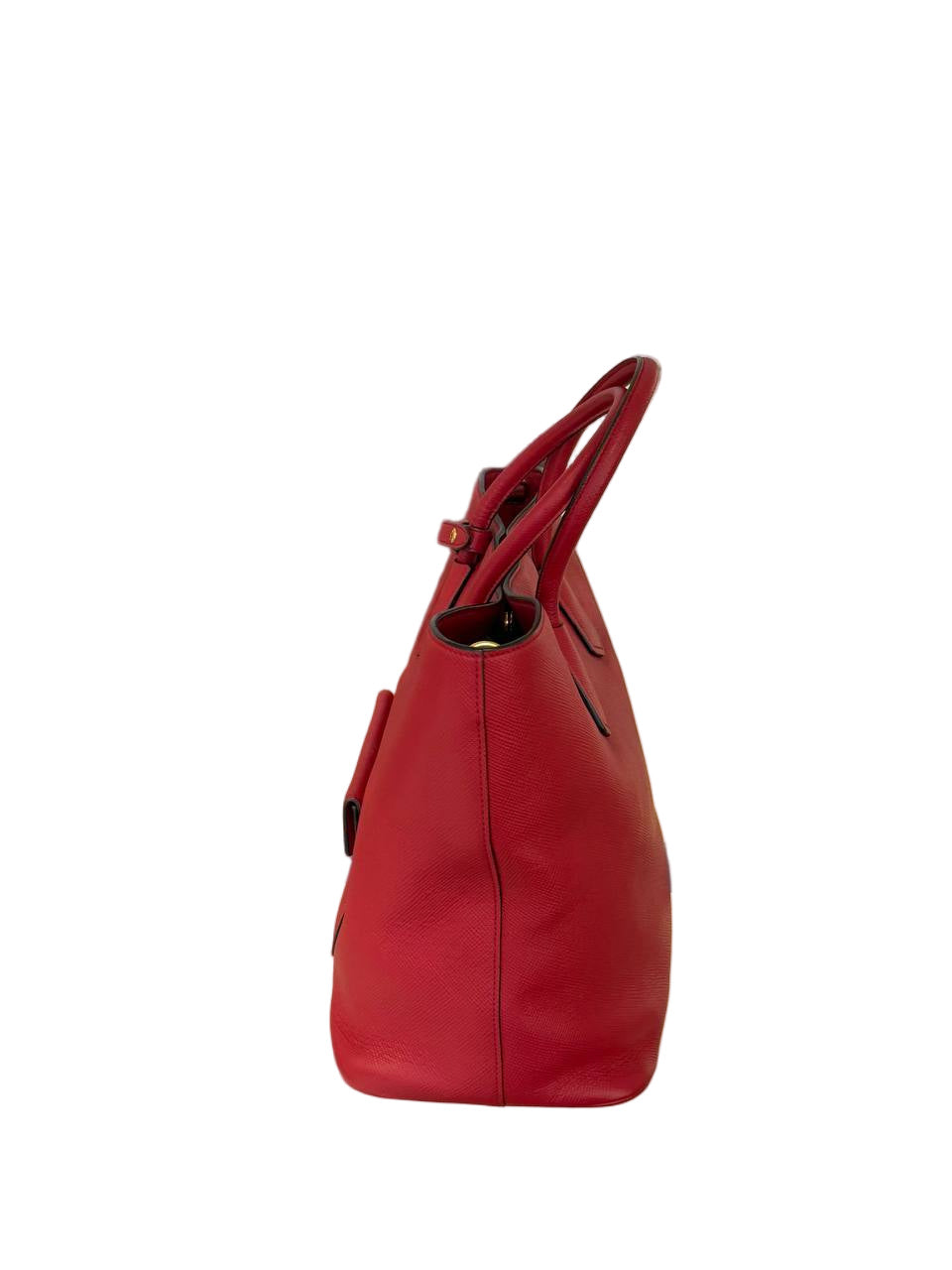 BORSA PRADA SAFFIANO ROSSA CON TASCA FRONTALE