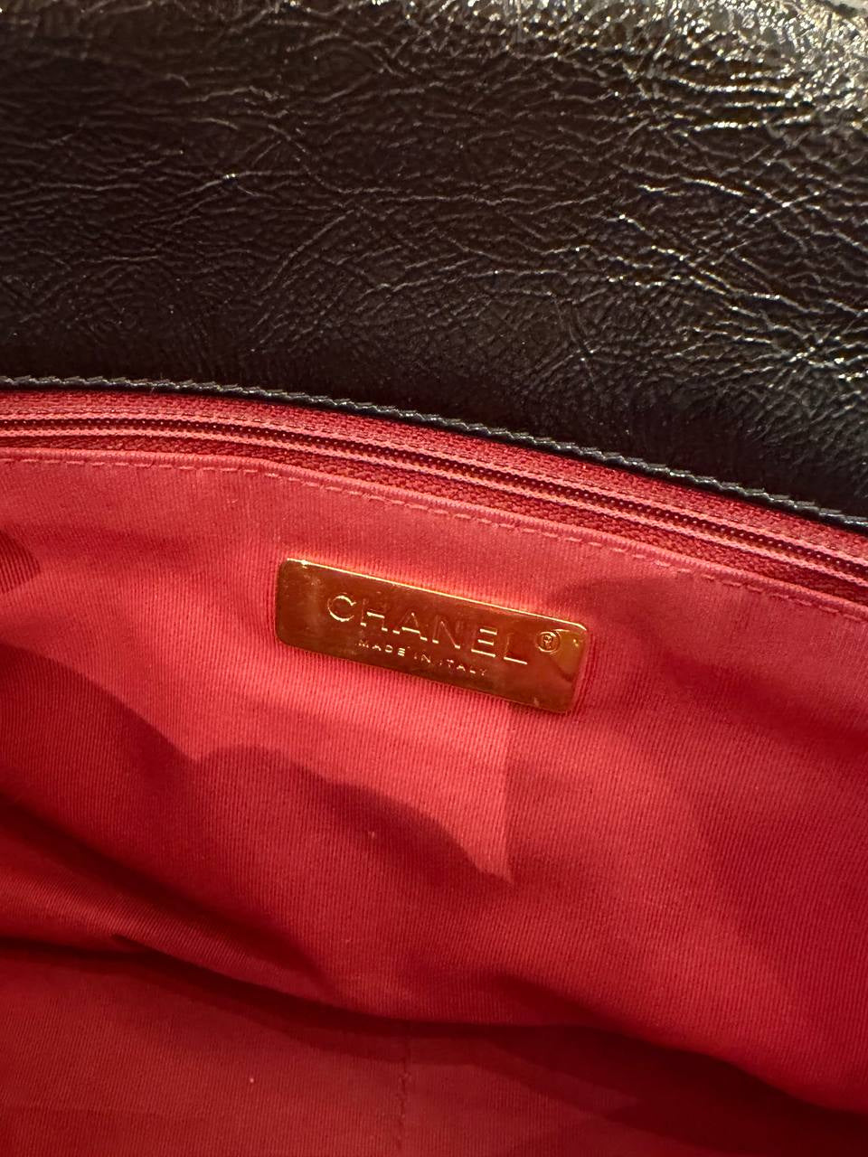 CHANEL 19 FLAP BAG LARGE NERA PELLE