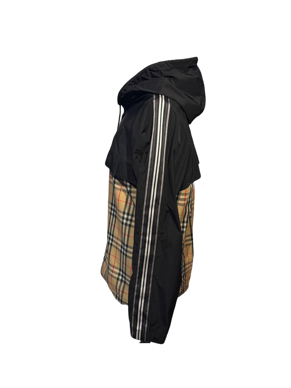 GIACCA A VENTO BURBERRY CON CAPPUCCIO TARTAN  Tg M
