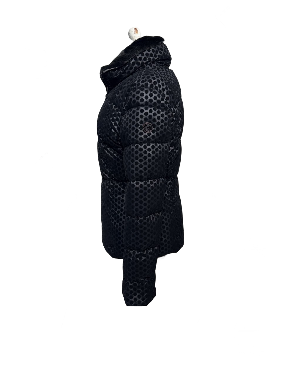 PIUMINO ARMANI JEANS NERO POIS VELLUTO Tg 42