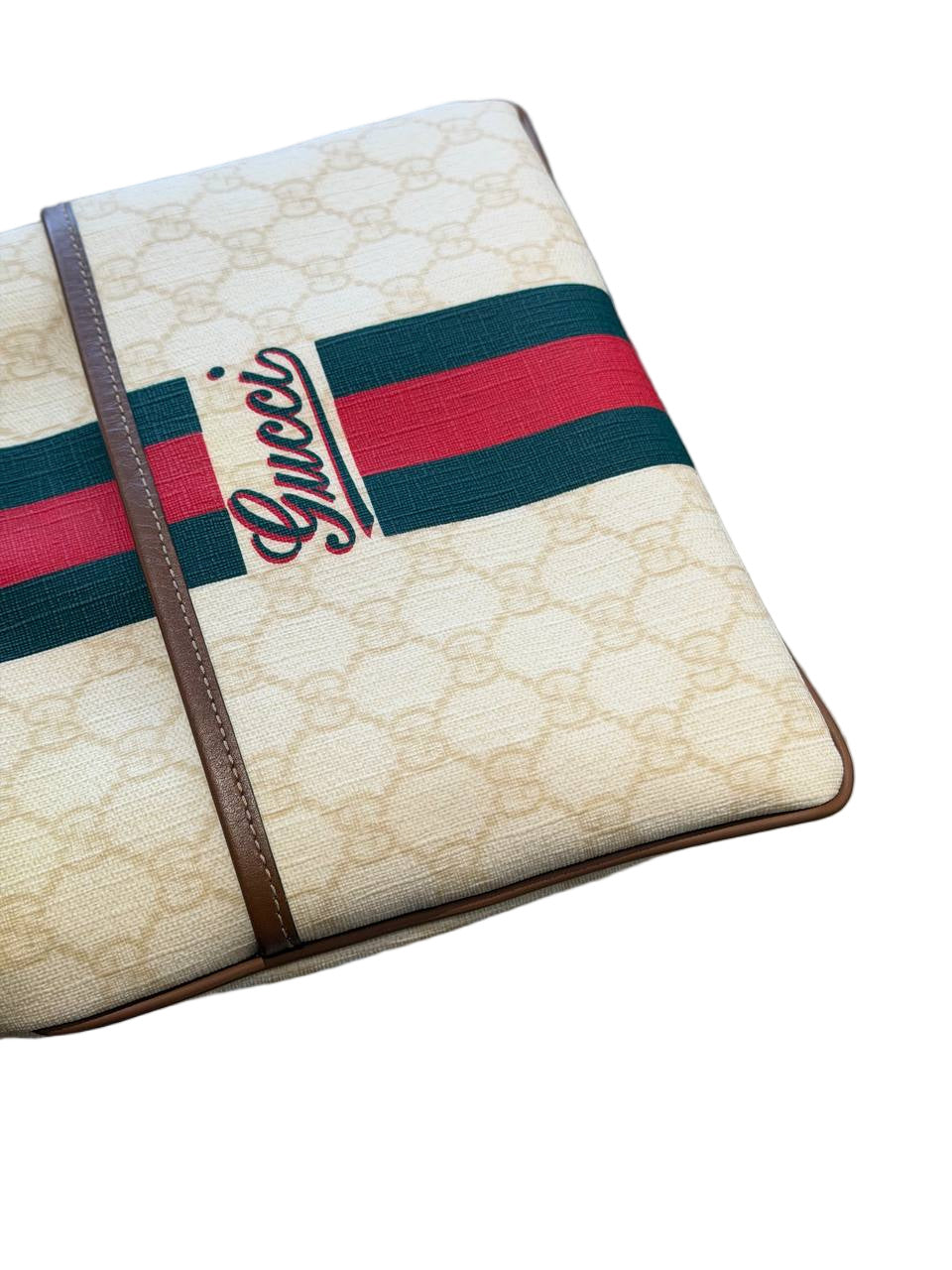 BORSA A TRACOLLA GUCCI GG CREMA FASCIA WEB