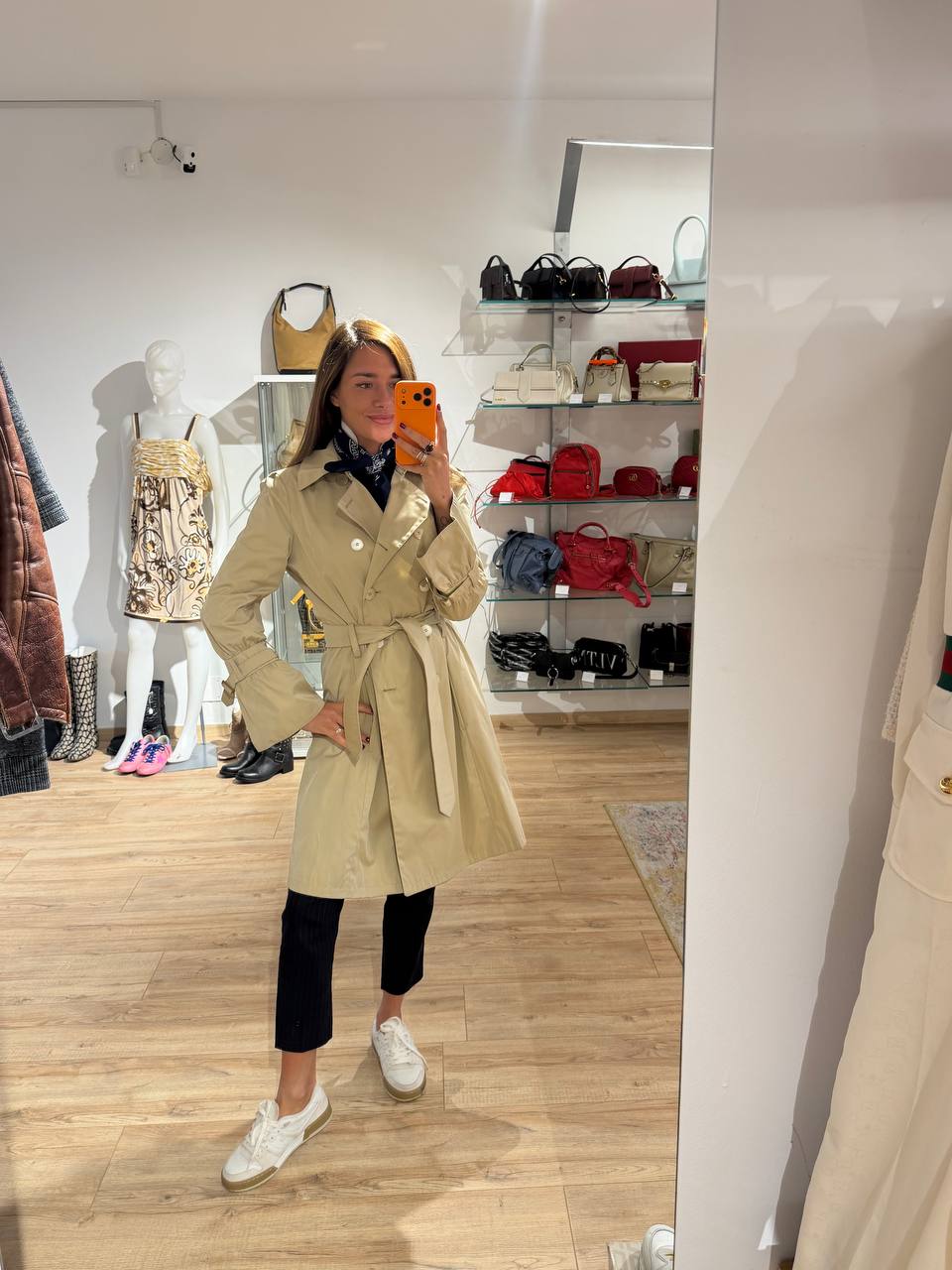 IMPERMEABILE MAX&CO BEIGE DOPPIOPETTO Tg 44