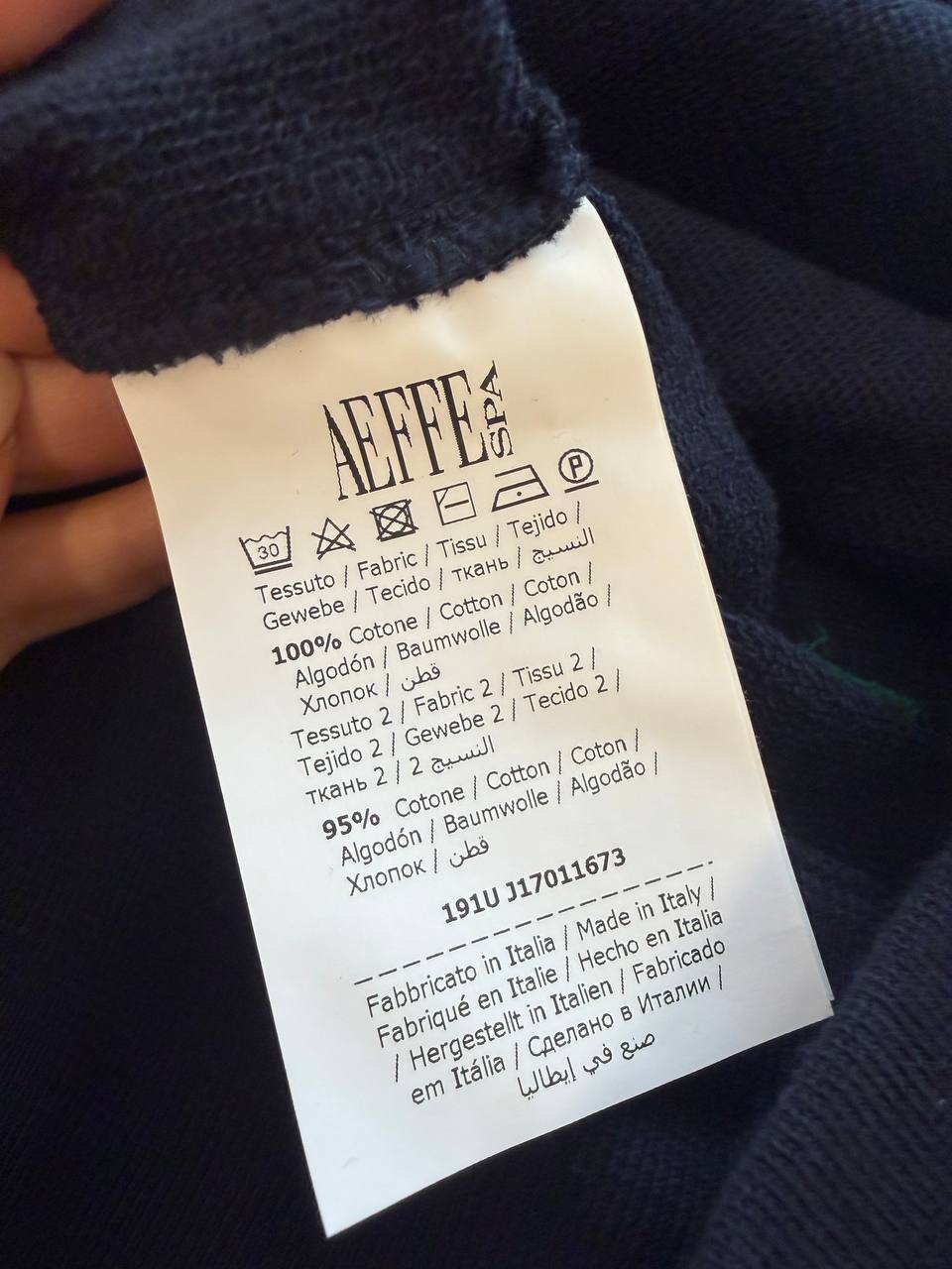 FELPA ALBERTA FERRETTI ALITALIA BLU NAVY Tg S
