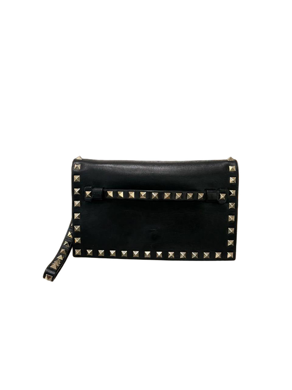 POCHETTE SMALL ROCKSTUD NERA CON BORCHIE VALENTINO GARAVANI