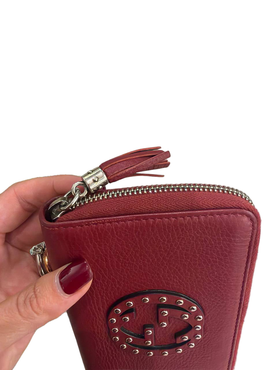 PORTAFOGLIO BLONDIE GUCCI PELLE ROSSO/ BORDEAUX