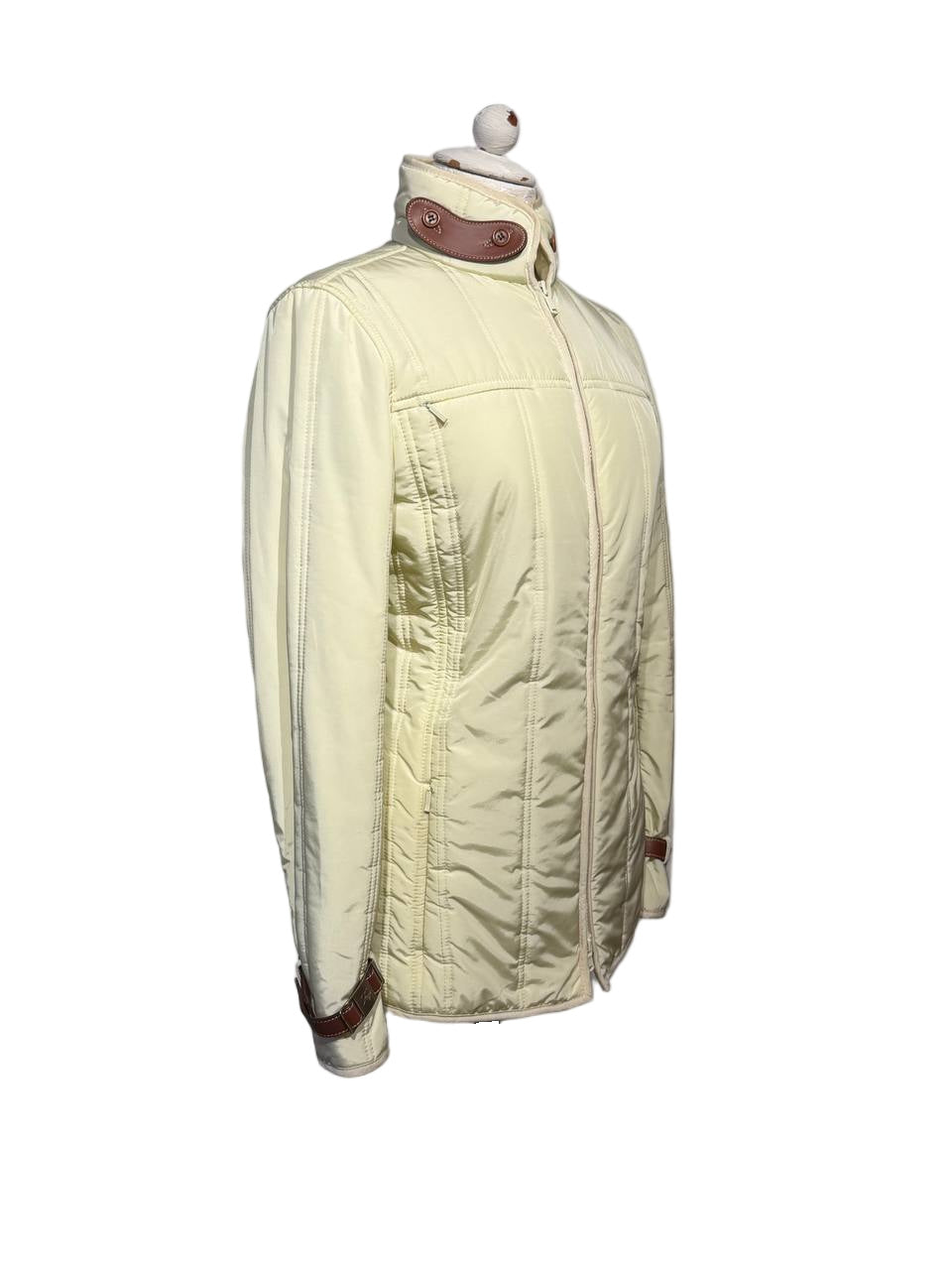 PIUMINO FAY LEGGERO COLOR BURRO DETTAGLI CUOIO Tg M