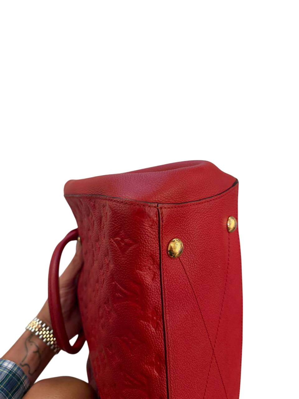 MONTAIGNE MM PELLE EMPREINTE ROSSA LOUIS VUITTON