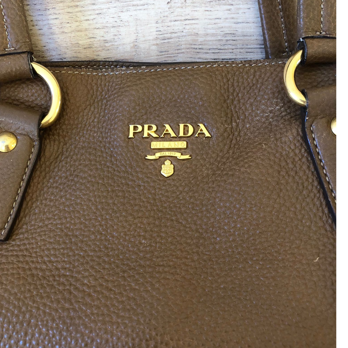PRADA TOTE BAG COLOR CAMMELLO